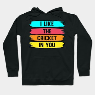 I Like The Cricket In You I Cricket Hoodie